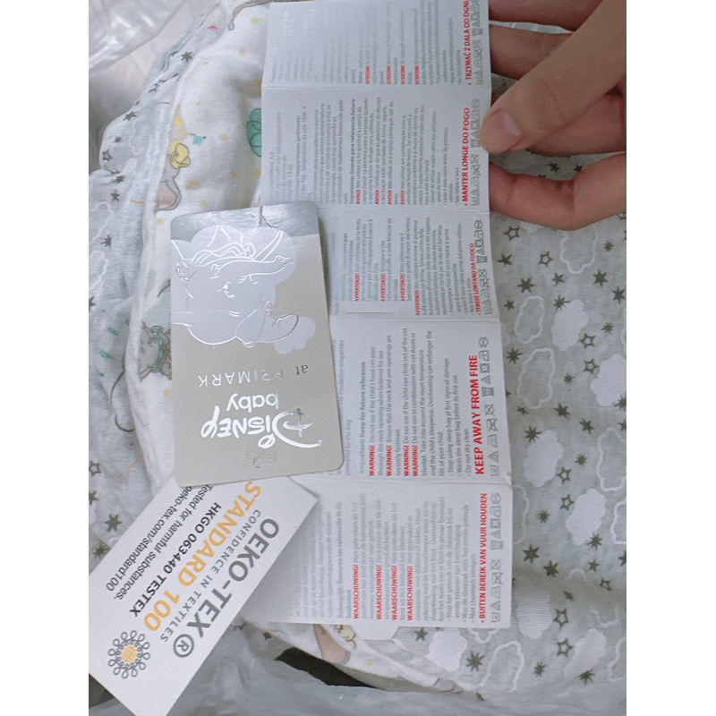 Túi ngủ trần bông hàng xuất dư HM, desney,.. vải Organic Cotton lót bông mỏng cho bé trai bé gái lỗi nhẹ