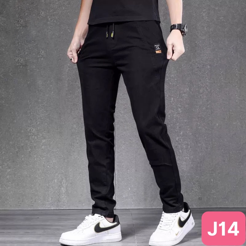 Quần jogger nam túi hộp bo chân màu đen đậm không rách chất kaki cao cấp co dãn 4 chiều baggy thể thao nam havado62 mới