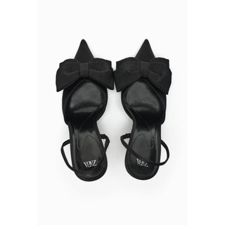 Giày slingback Za có nơ dây đeo đàn hồi
