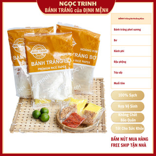 Bánh tráng bơ hột gà (5 Túi) loại ngon cao cấp bánh tráng phơi sương dẻo mềm bánh tráng Ngọc Trinh