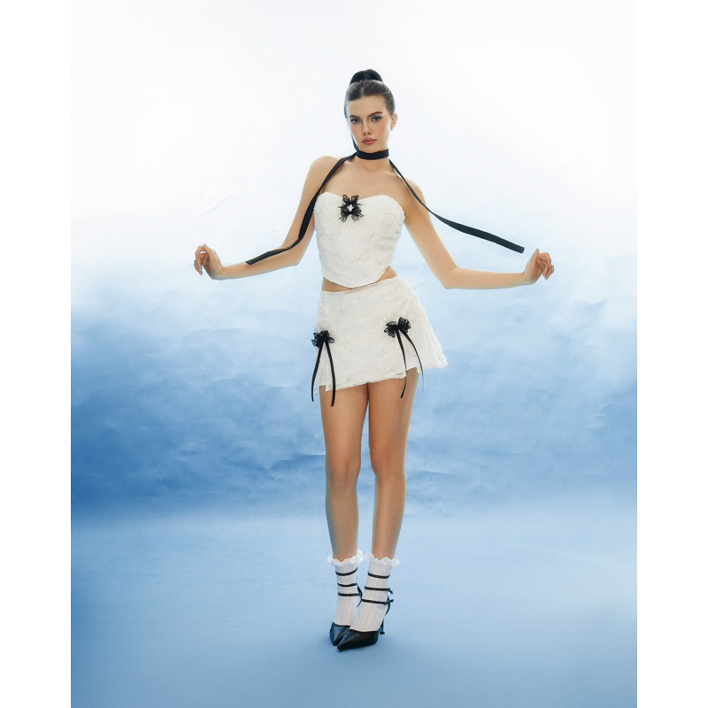 LONA SET~ áo corset chân váy sang chảnh dễ thương