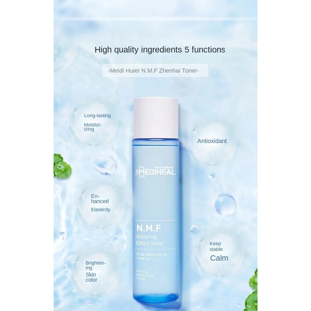 Nước Hoa Hồng Mediheal Dưỡng Ẩm Sâu, Kiểm Soát Dầu, Làm Dịu Da NMF Aquaring Effect Toner 165ml