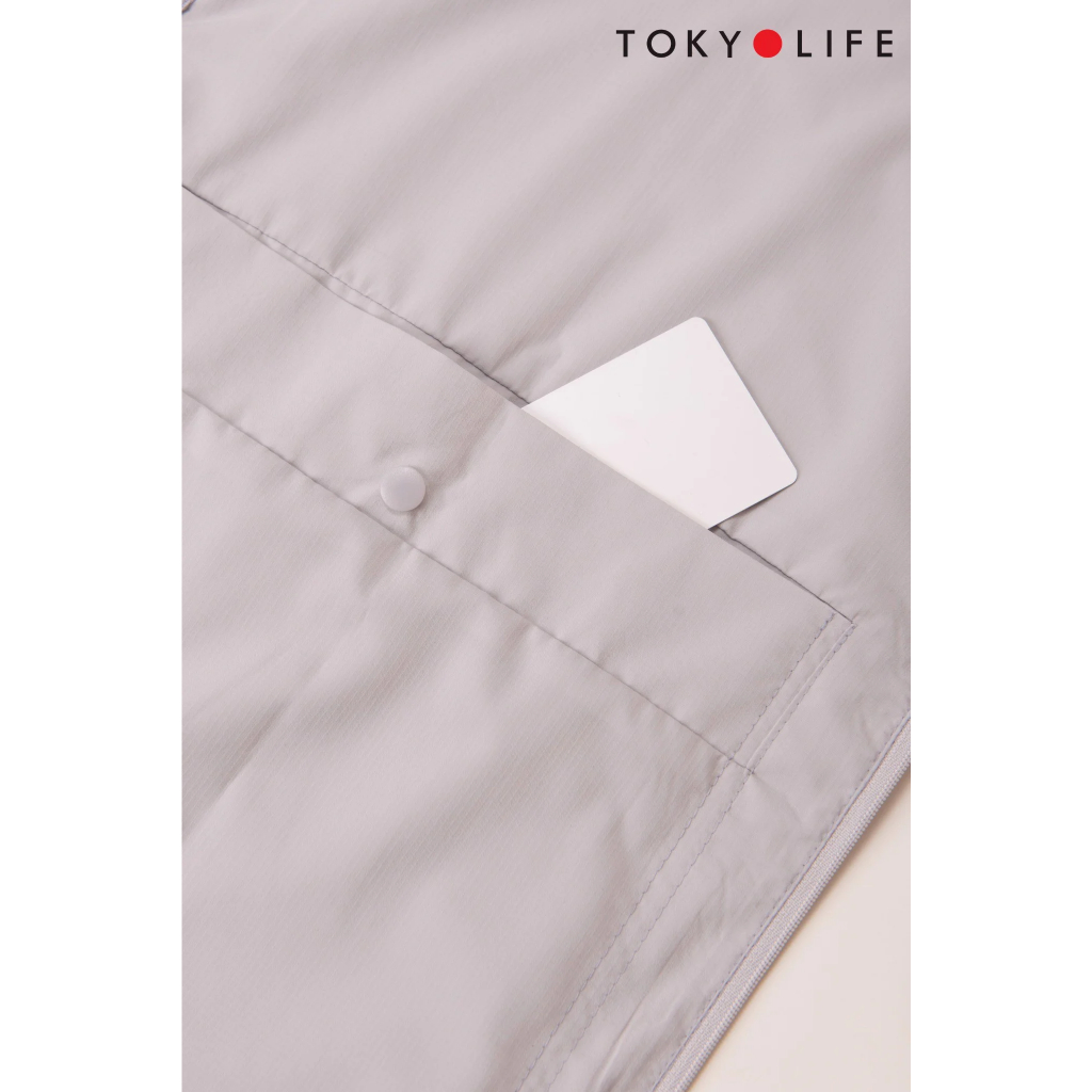 Áo khoác gió NỮ 1 lớp mũ liền dáng rộng TOKYOLIFE I9JCK507M