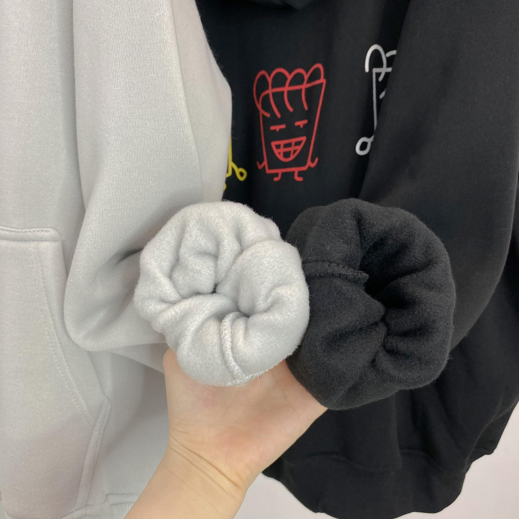 Hoodie nỉ in CARTOON / form rộng unisex  - N.E.K.K