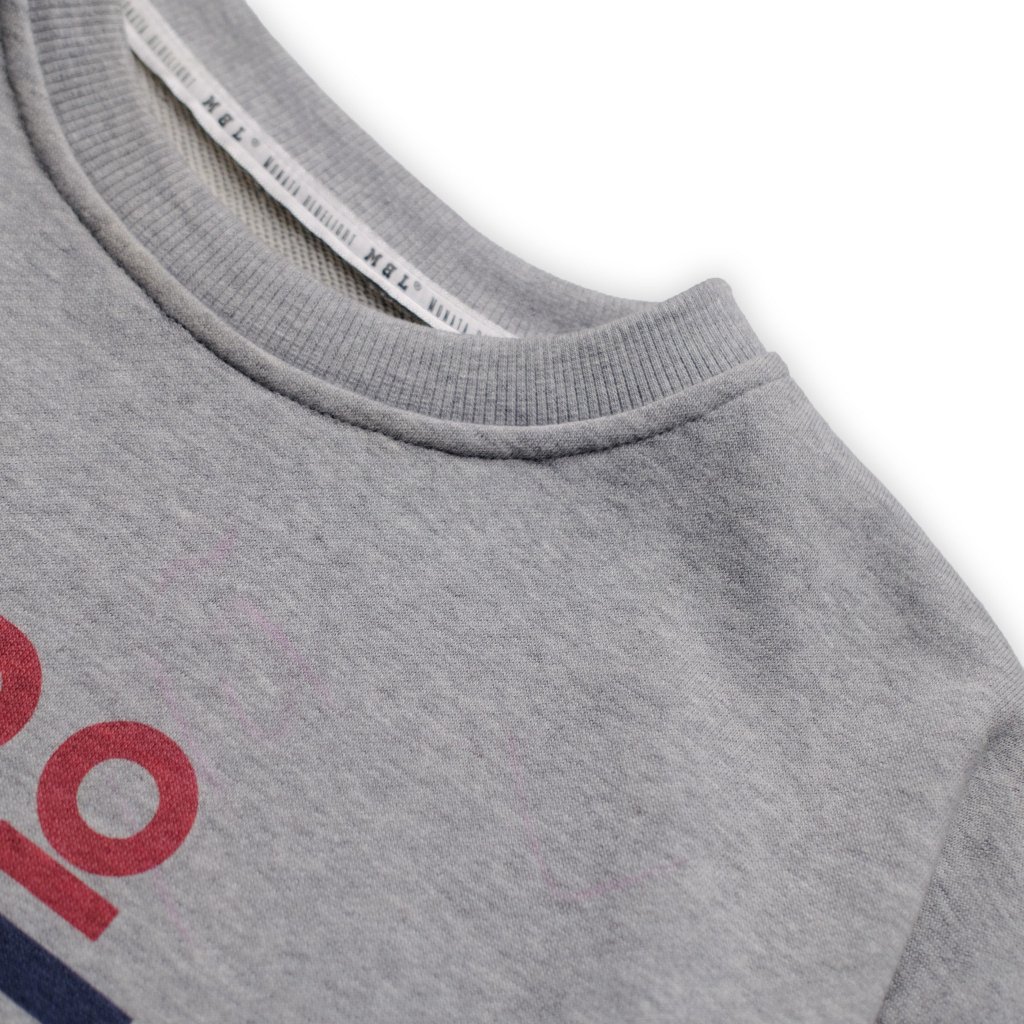 MONATA BLUELIGHT Retro Cassett XÁM - Áo sweater nỉ unisex