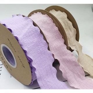 Ruy băng vải nhăn 4cm (3 mét)