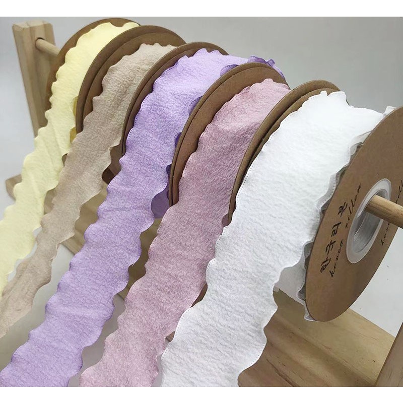 Ruy băng vải nhăn 4cm