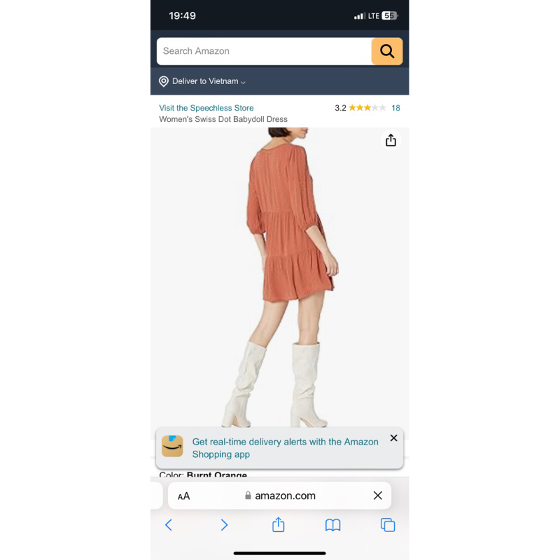 Đầm babydoll xuất Mỹ dư xịn