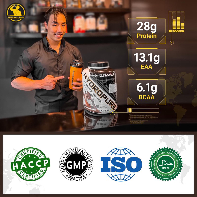 Sữa tăng cơ HydroPure Nutrabolics 4.5lbs