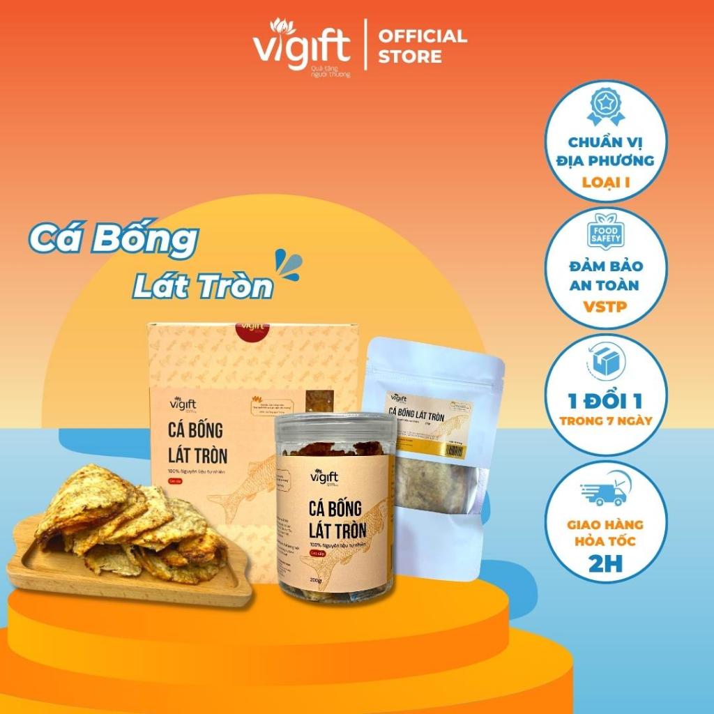 Cá Bống Lát Tròn VIGIFT Đặc Sản Đà Nẵng Đồ Ăn VặtMiếng Dày Ngon Thơm Ngọt Hoàn Tiền 100% Nếu Không Đúng Chất Lượng