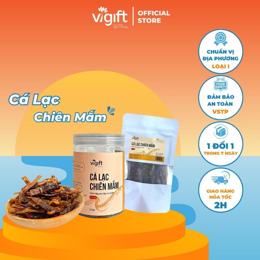 Cá Lạc Chiên Mắm VIGIFT Đặc Sản Đà Nẵng Đồ Ăn Vặt Đậm Đà Hơi Cay Hoàn Tiền 100% Nếu Không Đúng Chất Lượng