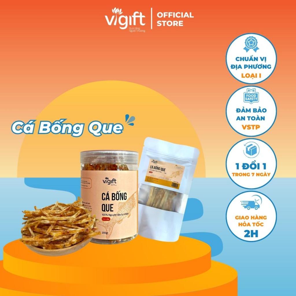 Cá Bống Que VIGIFT Đặc Sản Đà Nẵng Đồ Ăn Vặt Thơm Tiêu Dai Ngọt Không Cay Hoàn Tiền 100% Nếu Không Đúng Chất Lượng