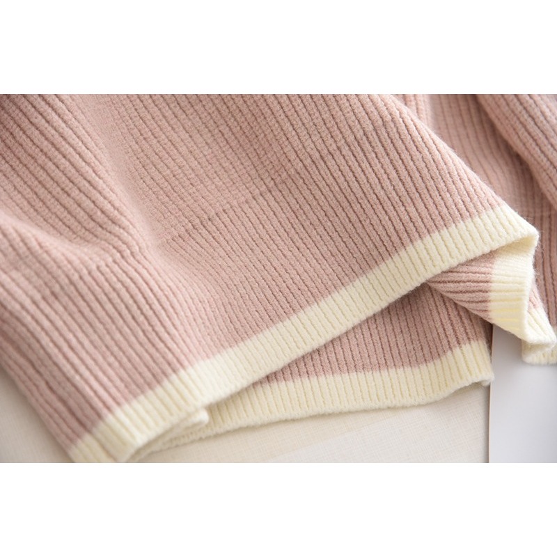 B301 Áo len kéo khoá xuất dư của 3COLOURS