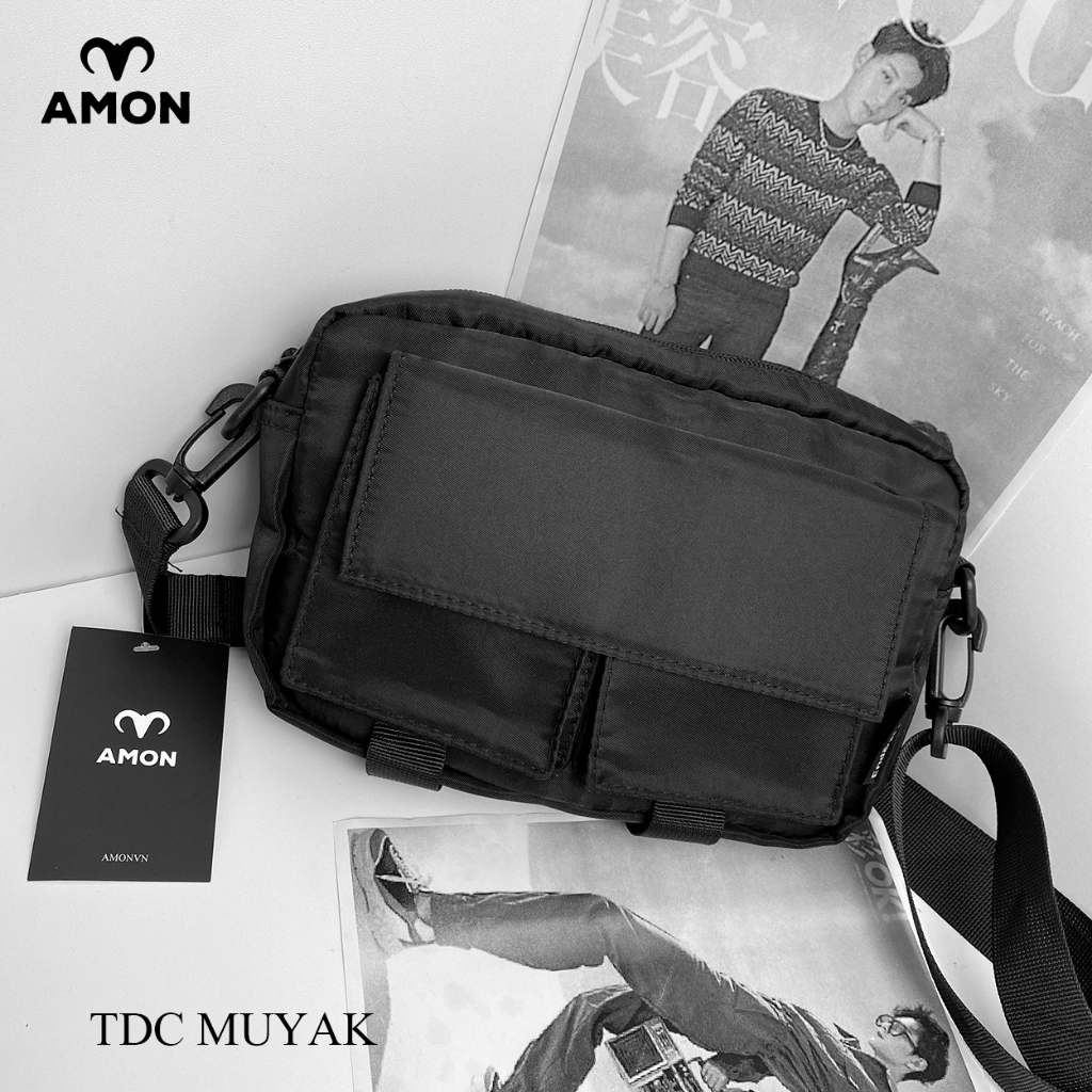 Túi Đeo Chéo Thời Trang Nam Nữ AMON MUYAK - Vải Polyester Kháng nước