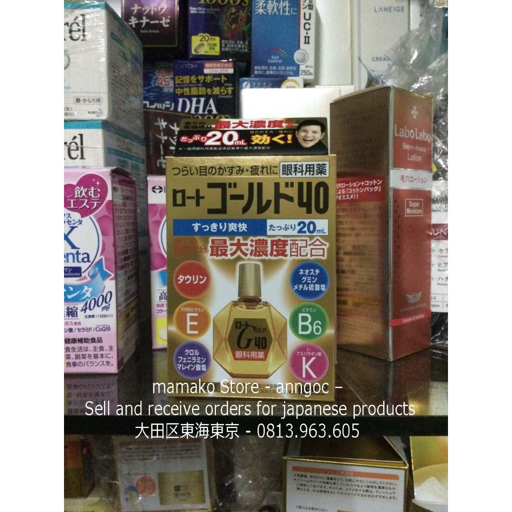 Nước nhỏ mắt Roto Gold 40 20mL * date 2026 Nước nhỏ mắ