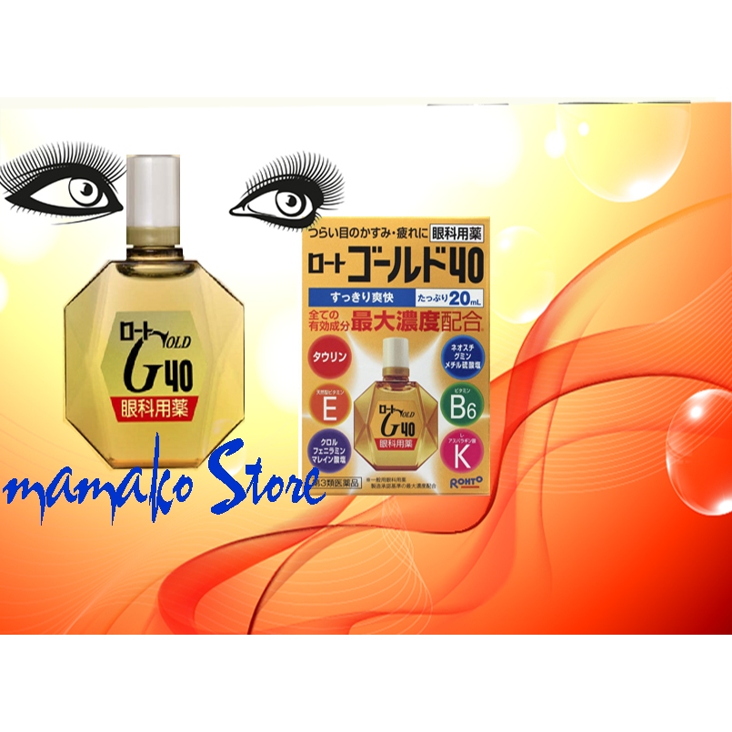 Nước nhỏ mắt Roto Gold 40 20mL * date 2026 Nước nhỏ mắ