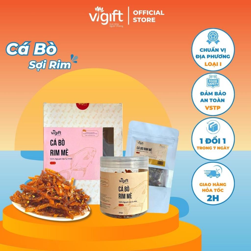 Cá Bò Rim Mè VIGIFT Đặc Sản Đà Nẵng Đồ Ăn Vặt Đậm Đà Ngon Ngọt Hơi Cay Hoàn Tiền 100% Nếu Không Đúng Chất Lượng
