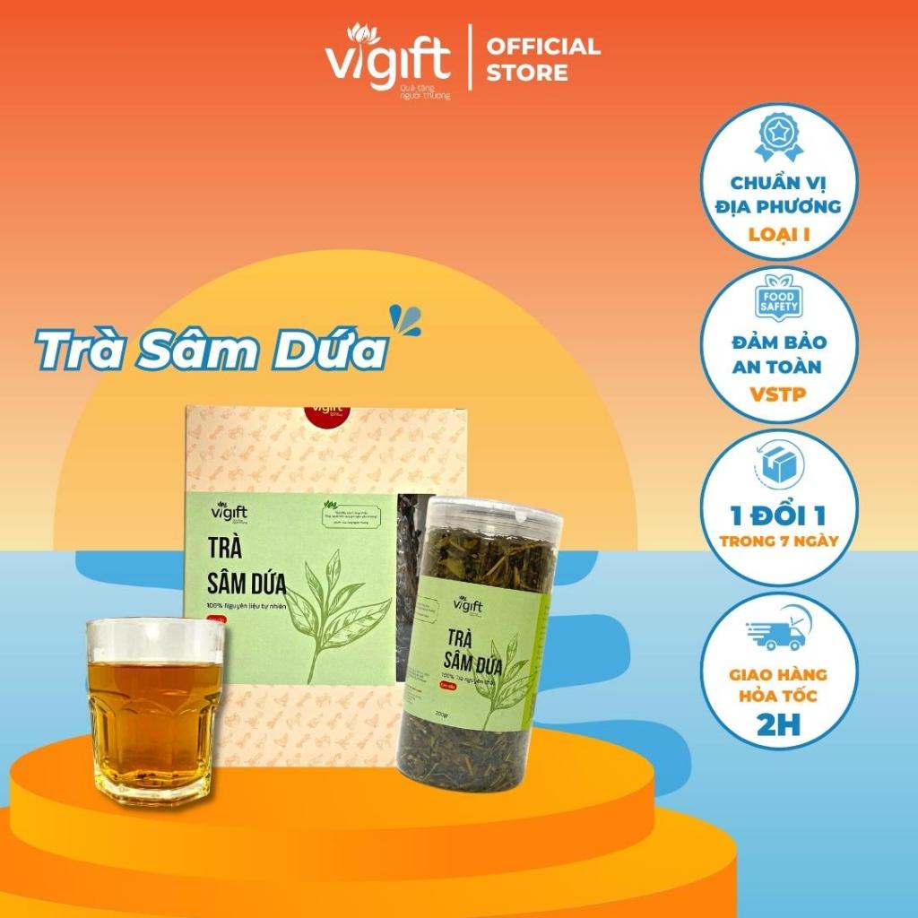 Trà Sâm Dứa VIGIFT Đặc Sản Đà Nẵng Đồ uống Thanh Nhiệt Giải Độc Thơm Mùi Dứa Hoàn Tiền 100% Nếu Không Đúng Chất Lượ