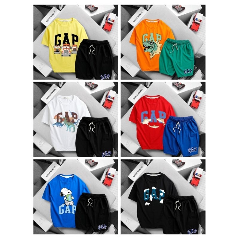 ⛔🔥Bộ Gap tay ngắn thun cotton size đại cồ bé trai 28-65kg