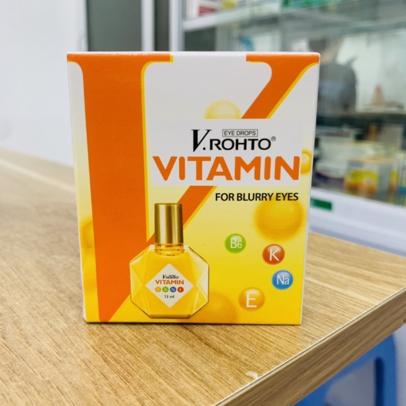 Nhỏ mắt V.rohto Vitamin Rohto Cải Thiện Giảm Thị Lực Mắt Mờ 13ml