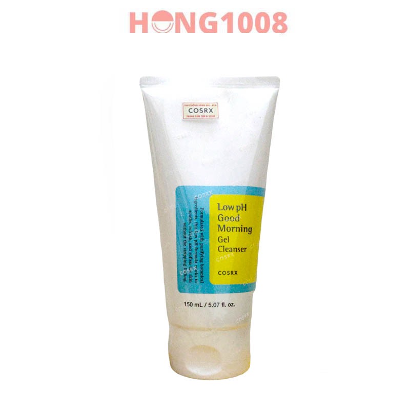 Sữa Rửa Mặt Cosrx Low pH Good Morning Gel Cleanser 150ml Hàn Quốc cho da nhạy cảm shop Hong1008