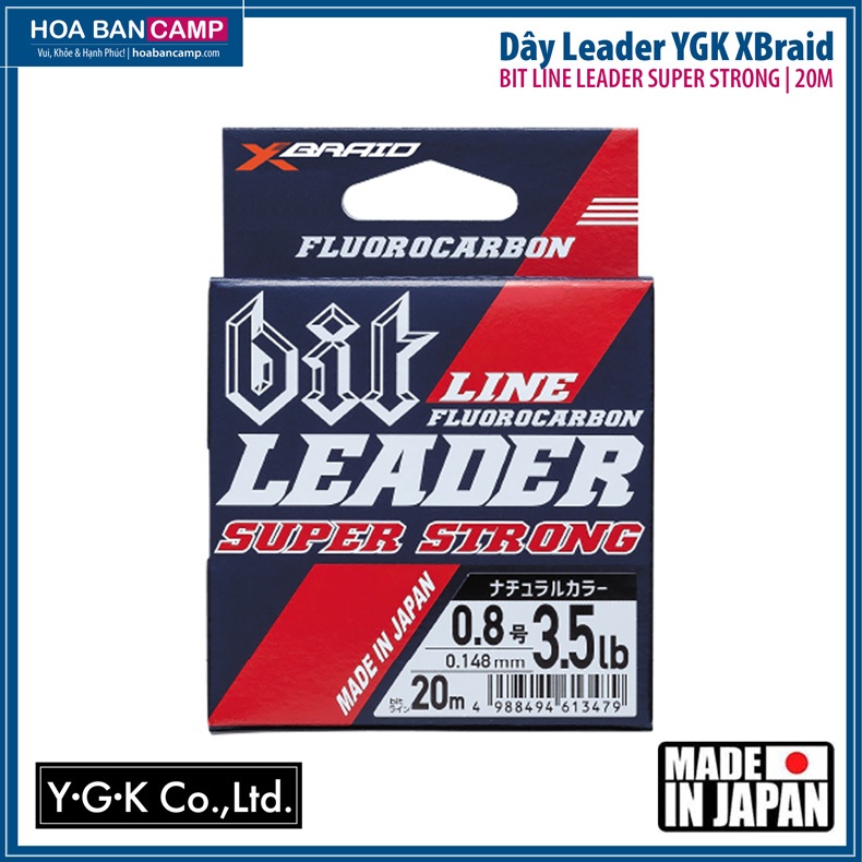 Dây Leader YGK XBRAID BIT LINE LEADER SUPER STRONG | 20m