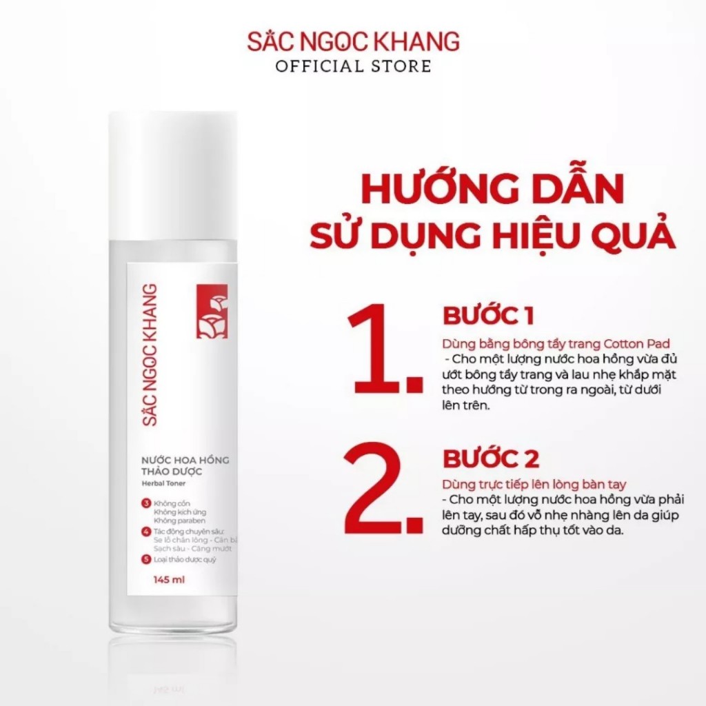 Chính hãng_Nước Hoa Hồng Sắc Ngọc Khang 145ml