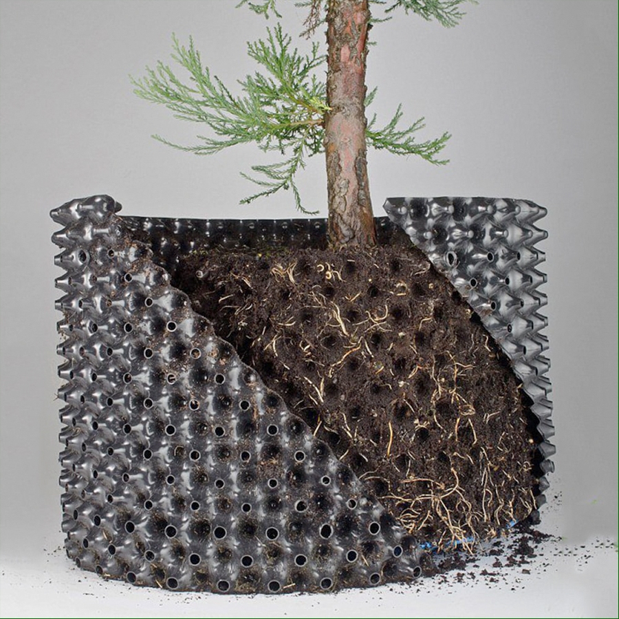 50 MÉT Bầu ươm cây V6 CAO 60CM dày 6mm, cắt theo mét dài khách đặt, tặng ốc vít-77903