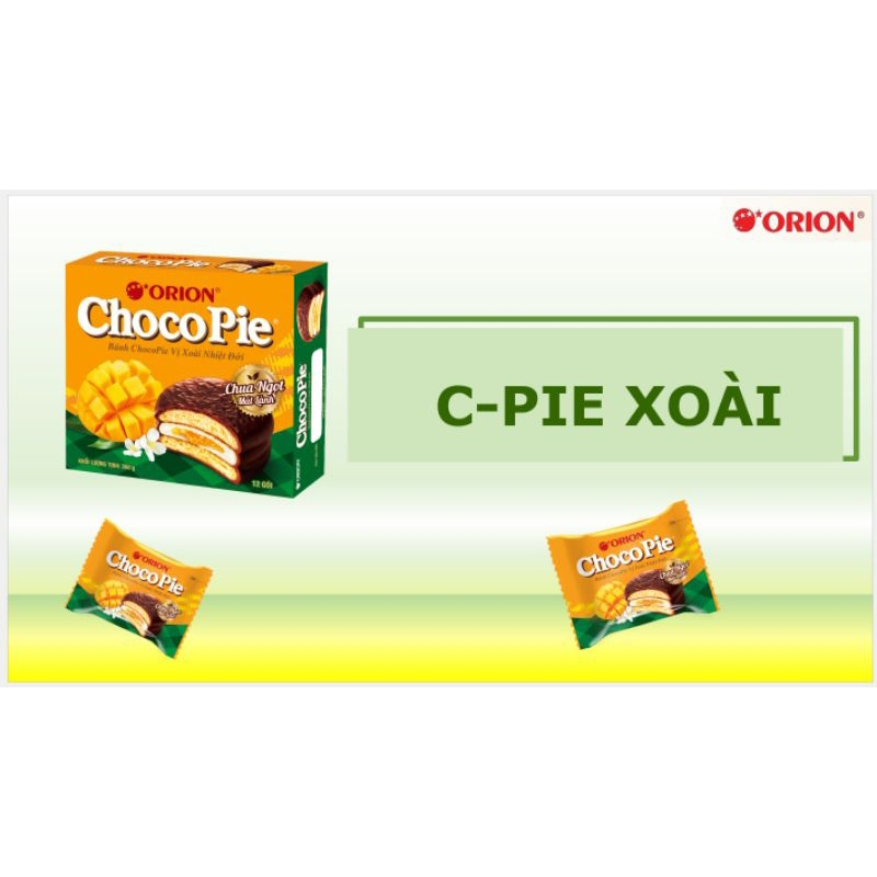 BÁNH CHOCOPIE XOÀI Chocopie vị Xoài mới 12cái 360g