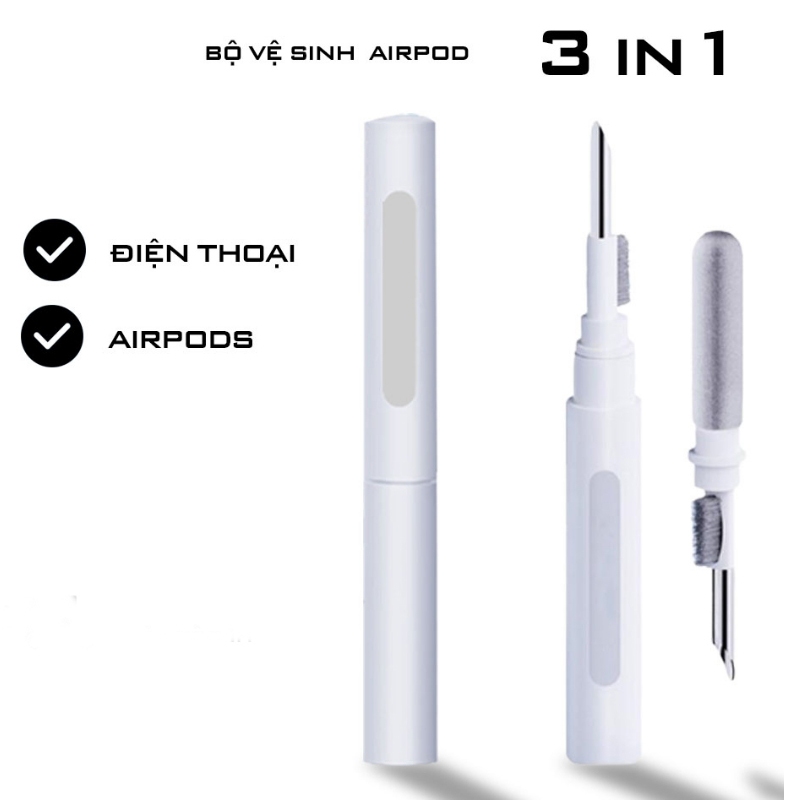 Bút vệ sinh airpod, vệ sinh tai nghe bluetooth case airpod 1/2/pro/3, iphone, máy ảnh làm sạch mọi ngóc ngách