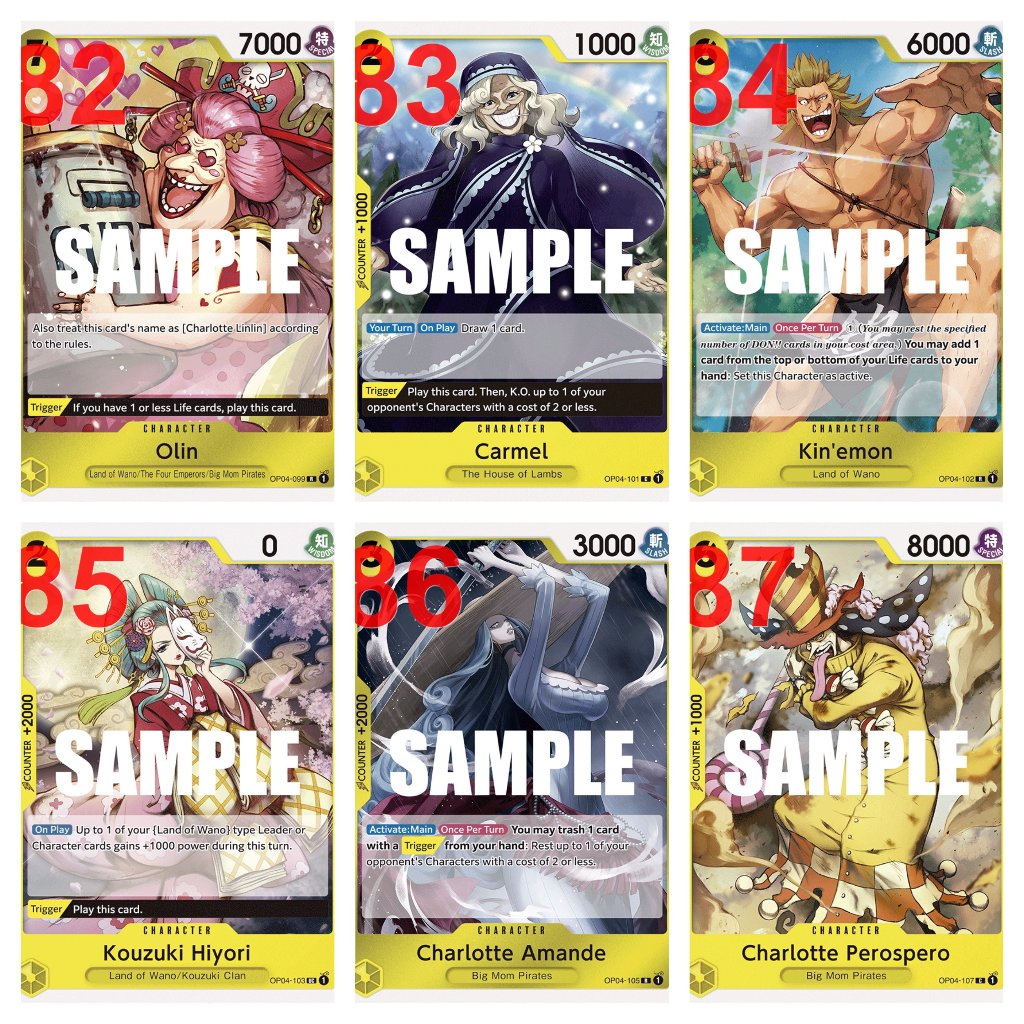🌟CHÍNH HÃNG🌟 Bài Lẻ One Piece TCG Tiếng Anh Team Đen Vàng OP-04 OP04 Kingdoms of Intrigue