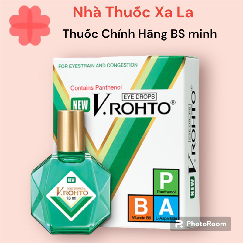 Nhỏ Mắt New V.rohto Rohto Giảm Mỏi Mắt Sung Huyết kết mạc (13ml)