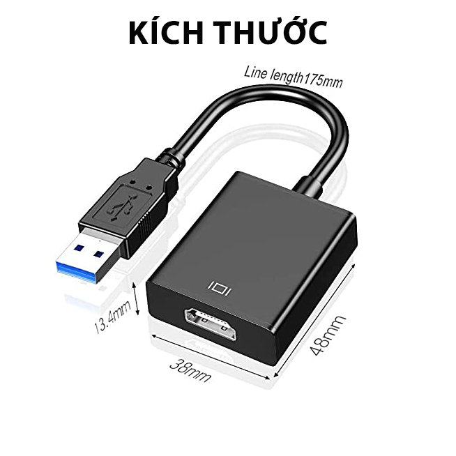 Bộ Cáp Chuyển Cổng USB 3.0 Sang Cổng VGA / HDMI - OTG Hub USB 3.0 To VGA / HDMI