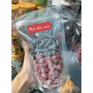 Kẹo mứt dâu tây mix dâu tằm túi zip 500gr