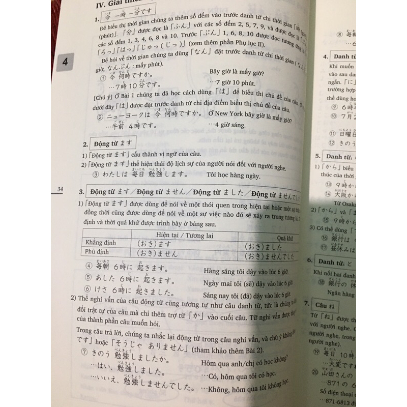 Sổ tay_Minano Nihongo I Giải thich ngữ pháp