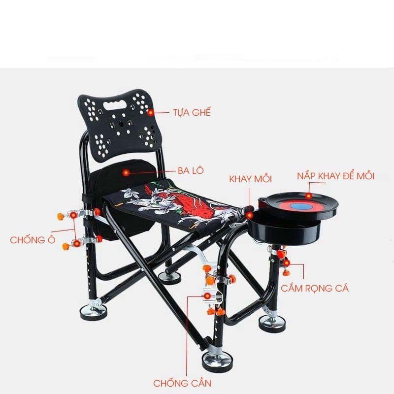 Ghế Cá Chép Địa Hình Cao Cấp, Siêu Chắc Chắn -Shop GLT-