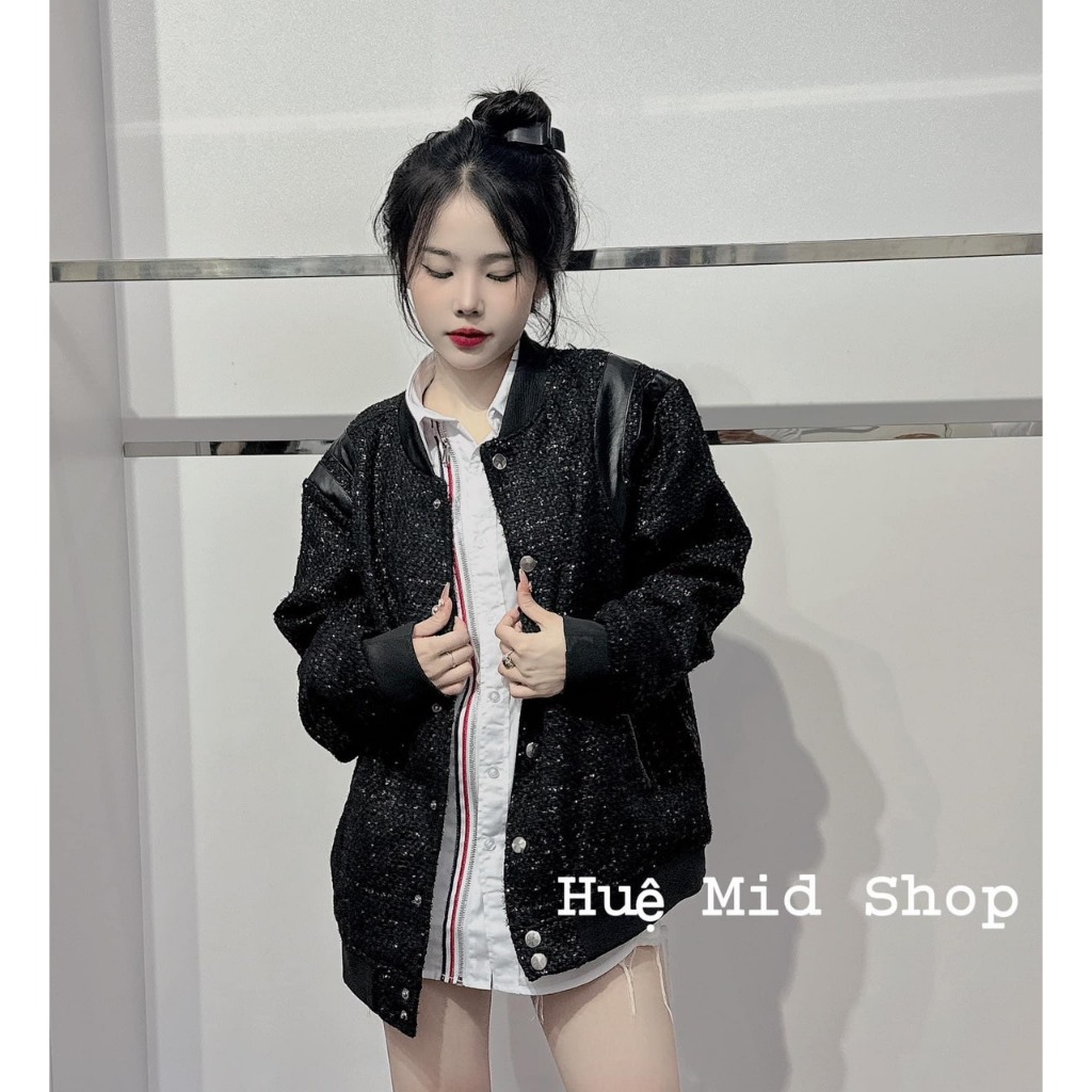 Áo khoác Thom , Bomber Thome Browne Nam Nữ Chất Dạ Nhũ Kim Tuyến cao cấp HOT D24 | BigBuy360 - bigbuy360.vn