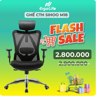 Ghế Công Thái Học Sihoo M18 - Tay đỡ 3D, Bảo hành 3 năm
