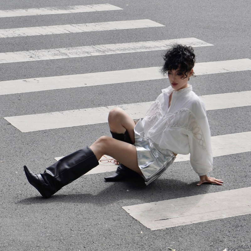 KNITTING BOMBER - LINISS