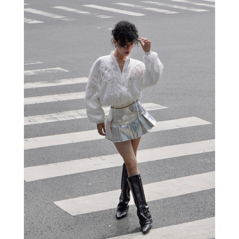 KNITTING BOMBER - LINISS