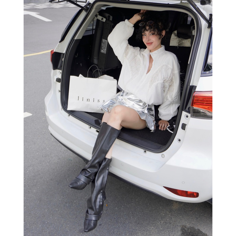 KNITTING BOMBER - LINISS