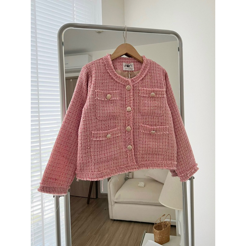 Áo dạ tweed thiết kế giá cực tốt! lên phom siu xinh