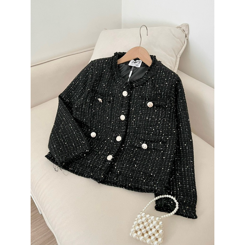 Áo dạ tweed thiết kế giá cực tốt! lên phom siu xinh