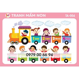 Decal trang trí lớp- góc Tiếng anh TA004