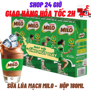 1 Lốc Sữa Milo Nước CÓ TEM KHUYẾN MÃI Hộp 180Ml
