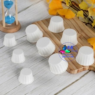 Set 50 khuôn giấy cupcake trắng