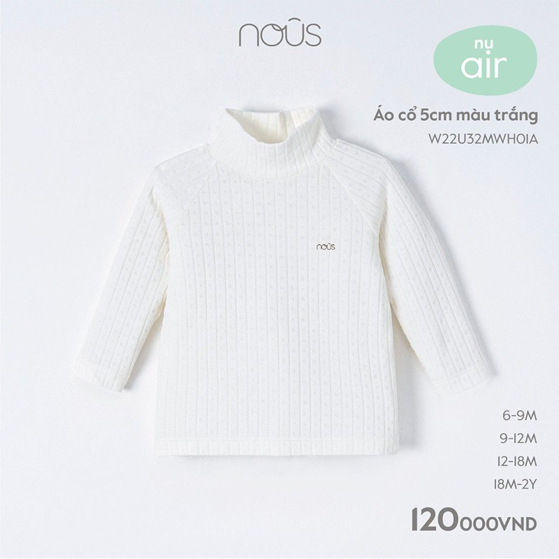 Áo GIỮ NHIỆT Nous cho bé 3 đến 24 tháng các mẫu - NOUS Petti - NOUS 2024