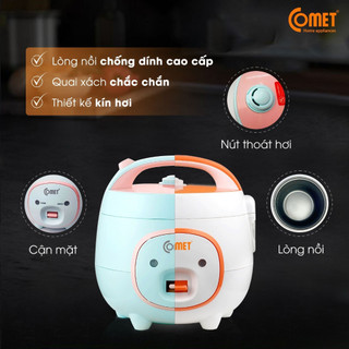 Nồi cơm điện nắp rời 1,2L COMET - CM8009 ( hoả tốc TPHCM )