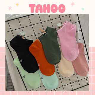 Tất vớ nữ cổ ngắn trơn pastel nhiều màu phong cách Hàn Quốc dễ thương