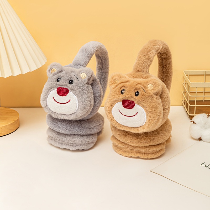 Bịt tai giữ ấm gấu dâu LOTSO cho bé cho trẻ em.